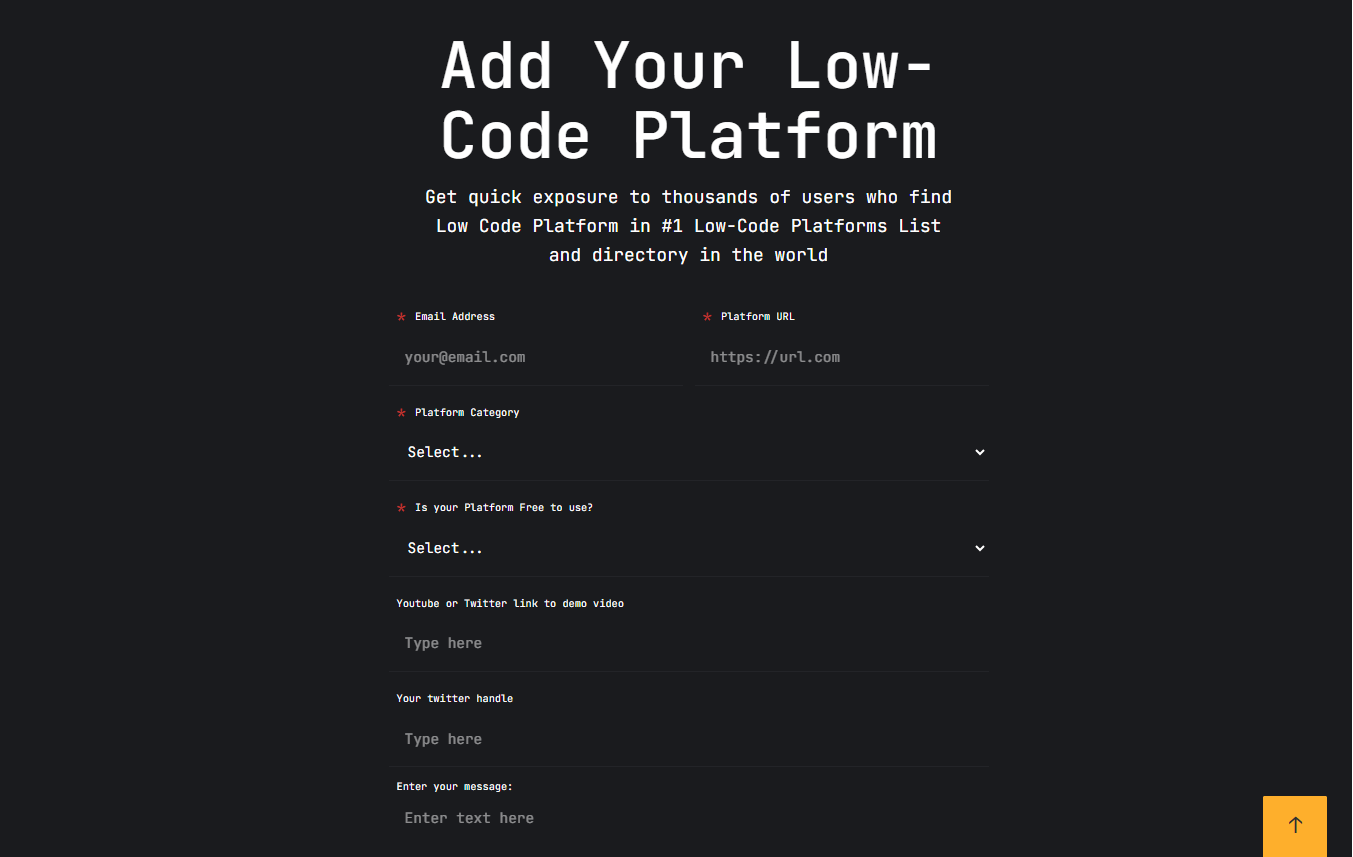 LowCodePlatforms.org Low Code Platforms