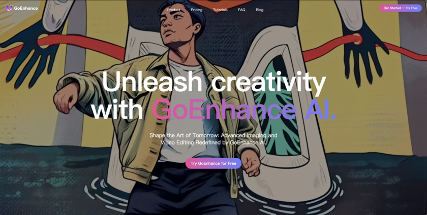 GoEnhance AI Landing Page