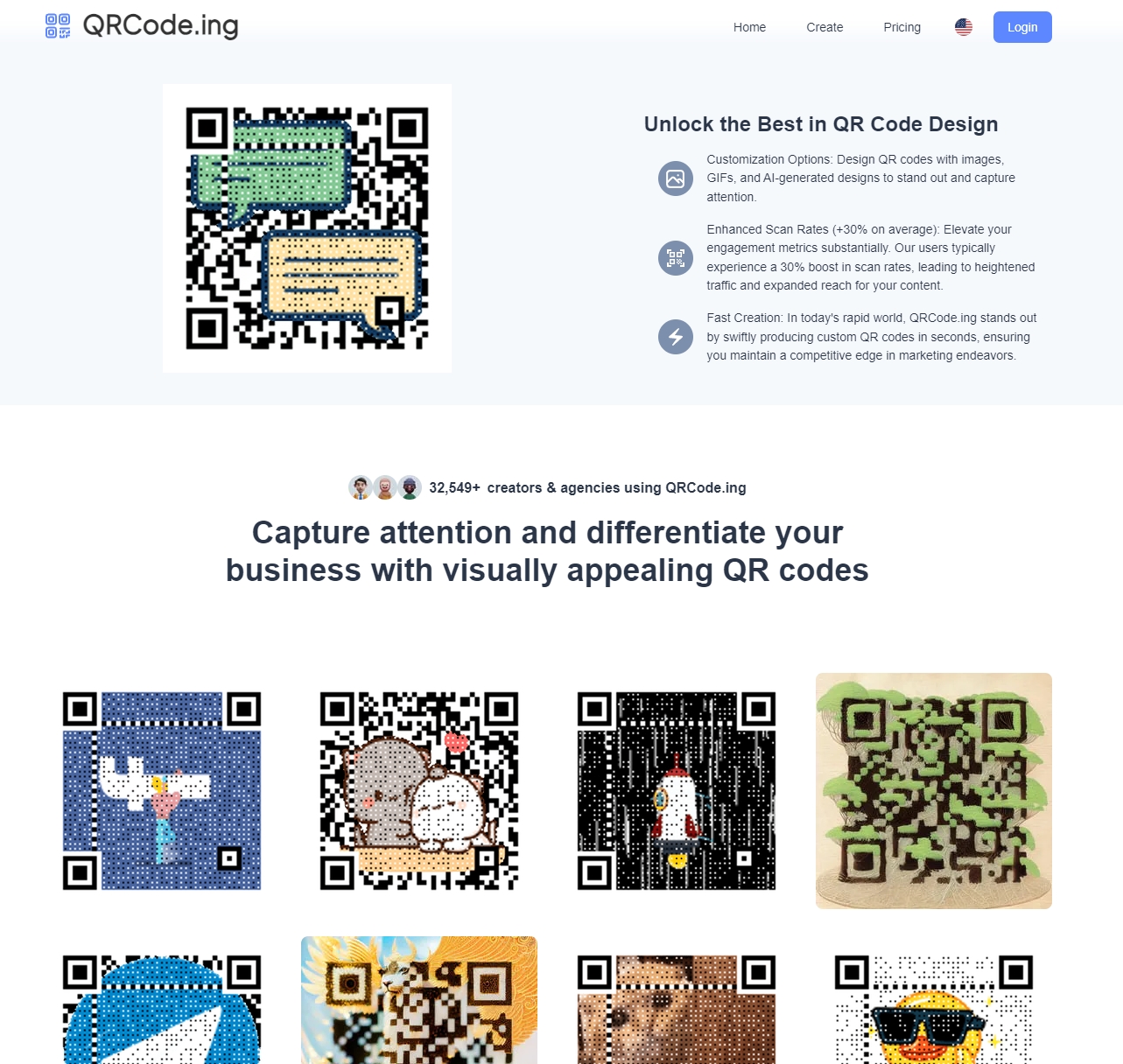 QRCode.ing Home page2