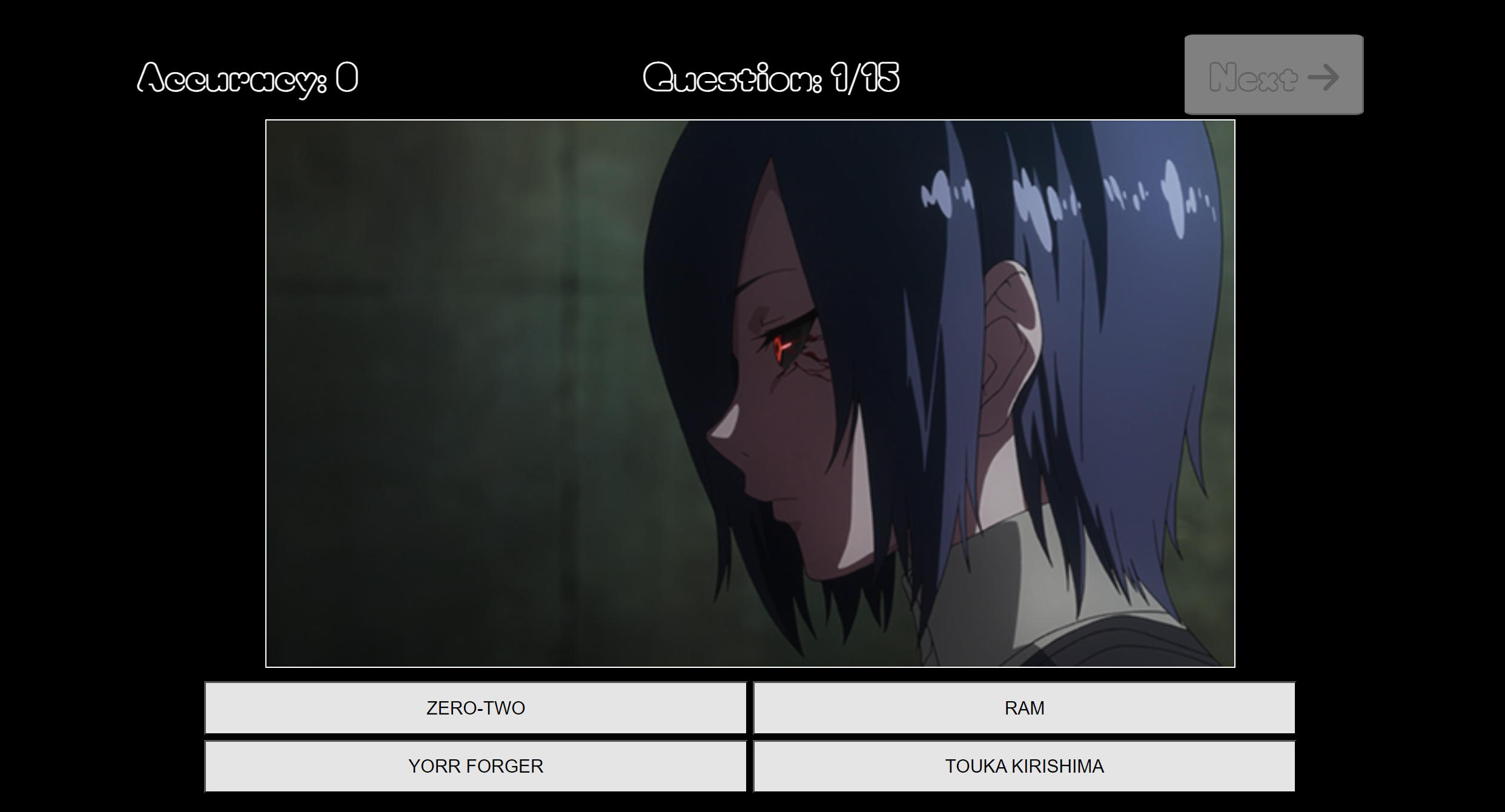 Anime Quizzes quess anime girl 