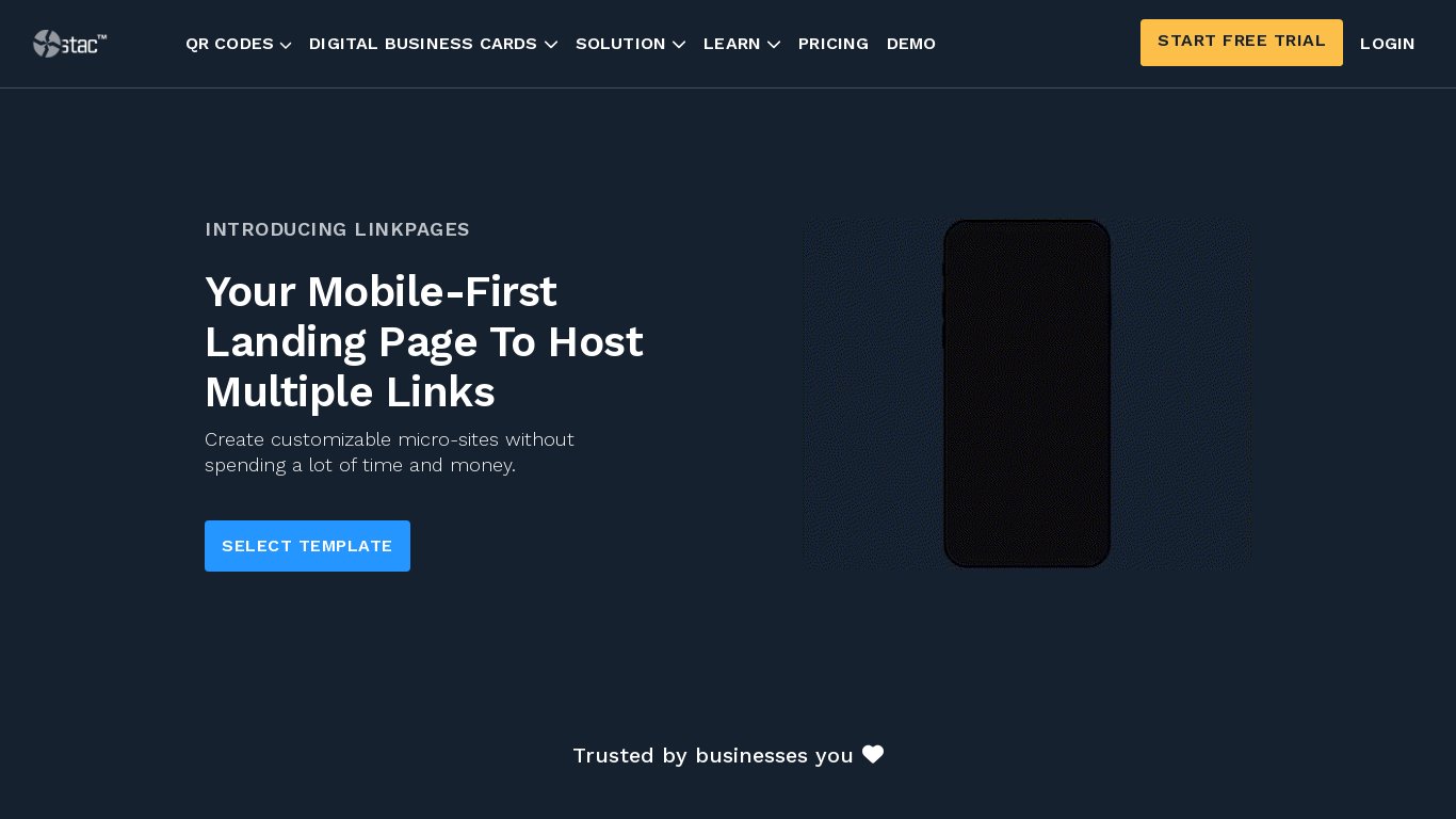 Linkpage Landing page
