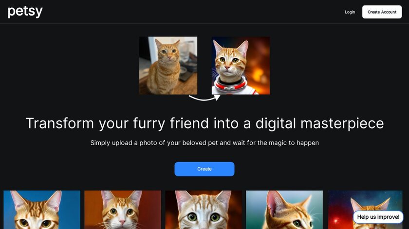 Petsy AI Landing Page