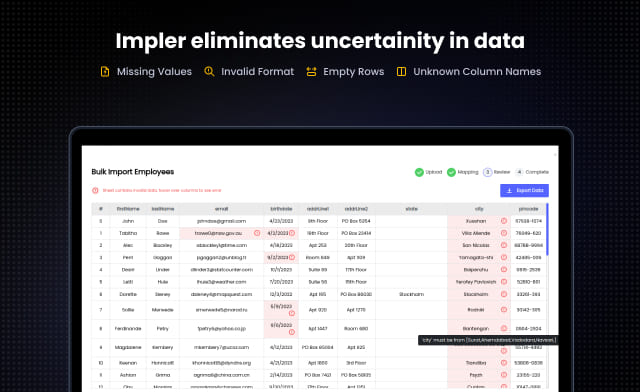 Impler.io Eliminating uncertainity from your data