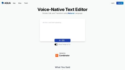 Aqua Voice screenshot