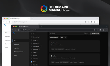 BookmarkManager.com screenshot