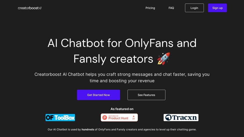Creatorboost Landing Page