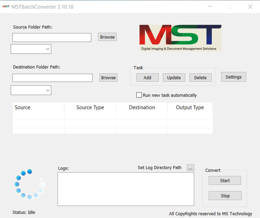 MST Batch Converter Landing Page