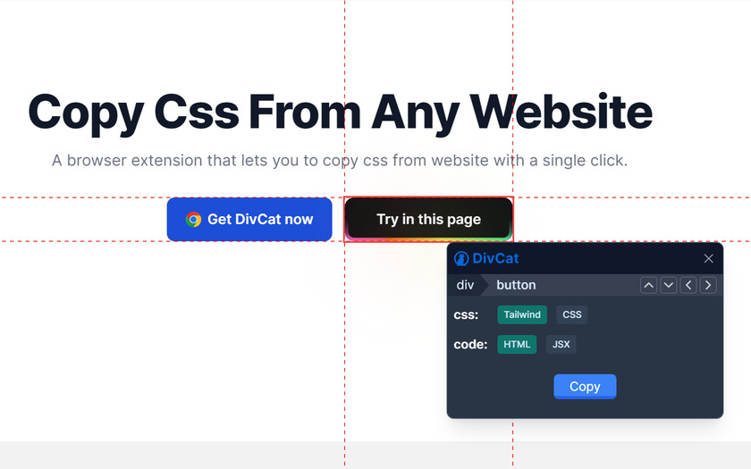 DivCat Landing Page