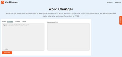 WordChanger.net screenshot