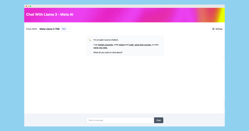 Llama3.dev Landing Page