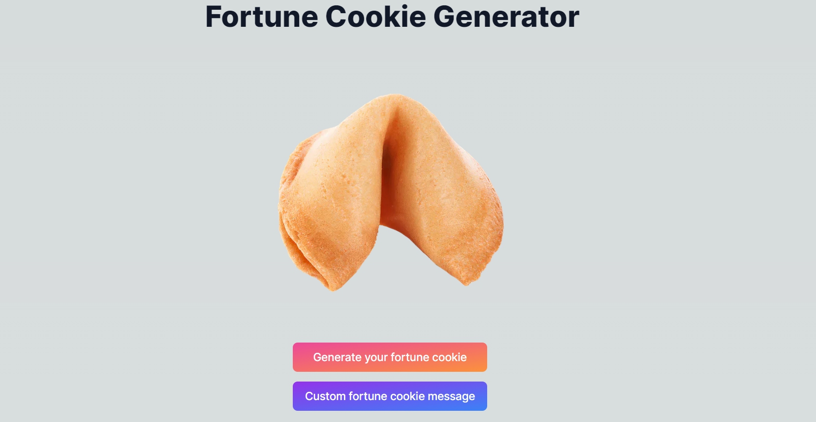 Fortune Cookie Generator 