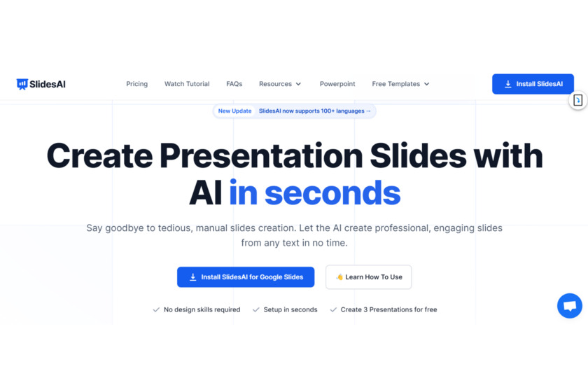 SlidesAI.io Landing Page