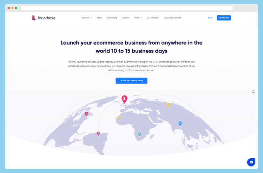 Launchese Landing Page