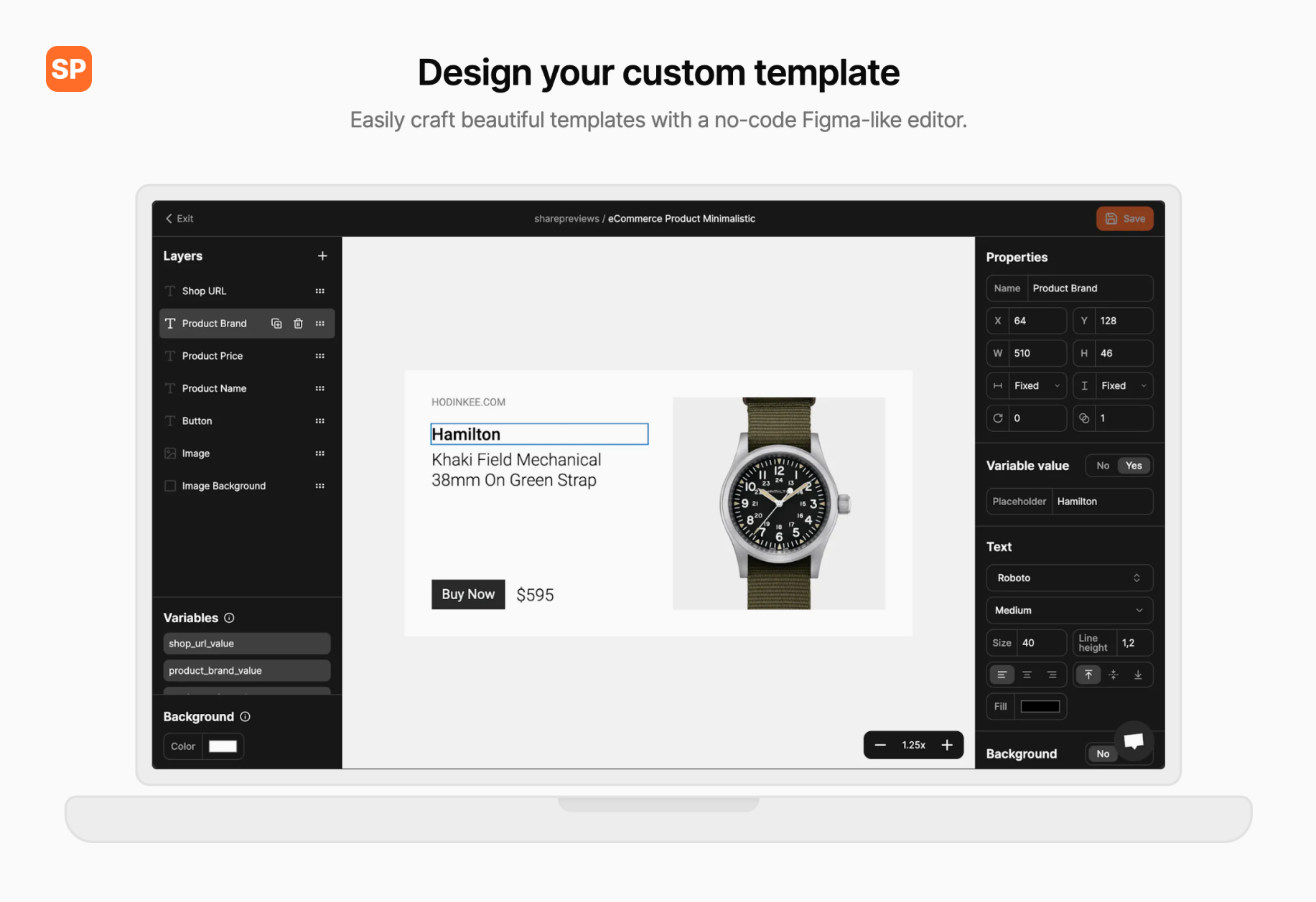 sharepreviews Design your custom template
