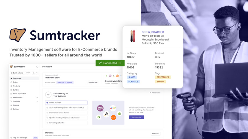 Sumtracker Landing Page