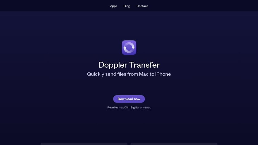 Doppler Transfer Landing Page