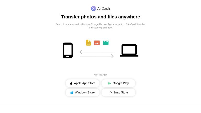 AirDash Landing Page