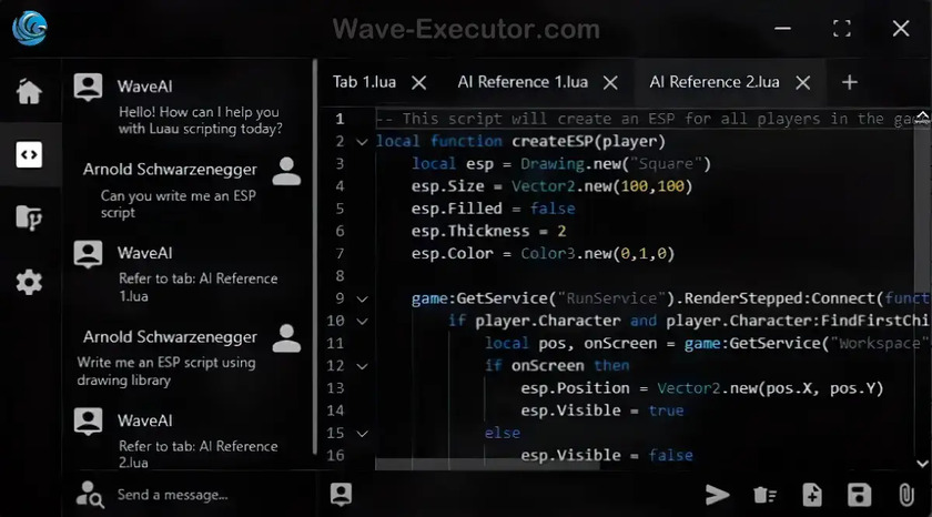 Wave Executor Landing Page