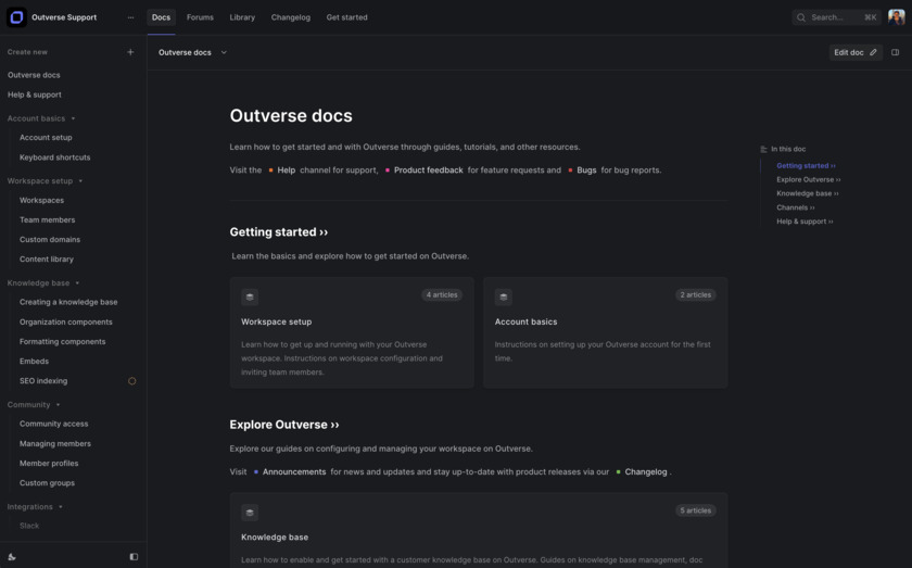 Outverse Landing Page