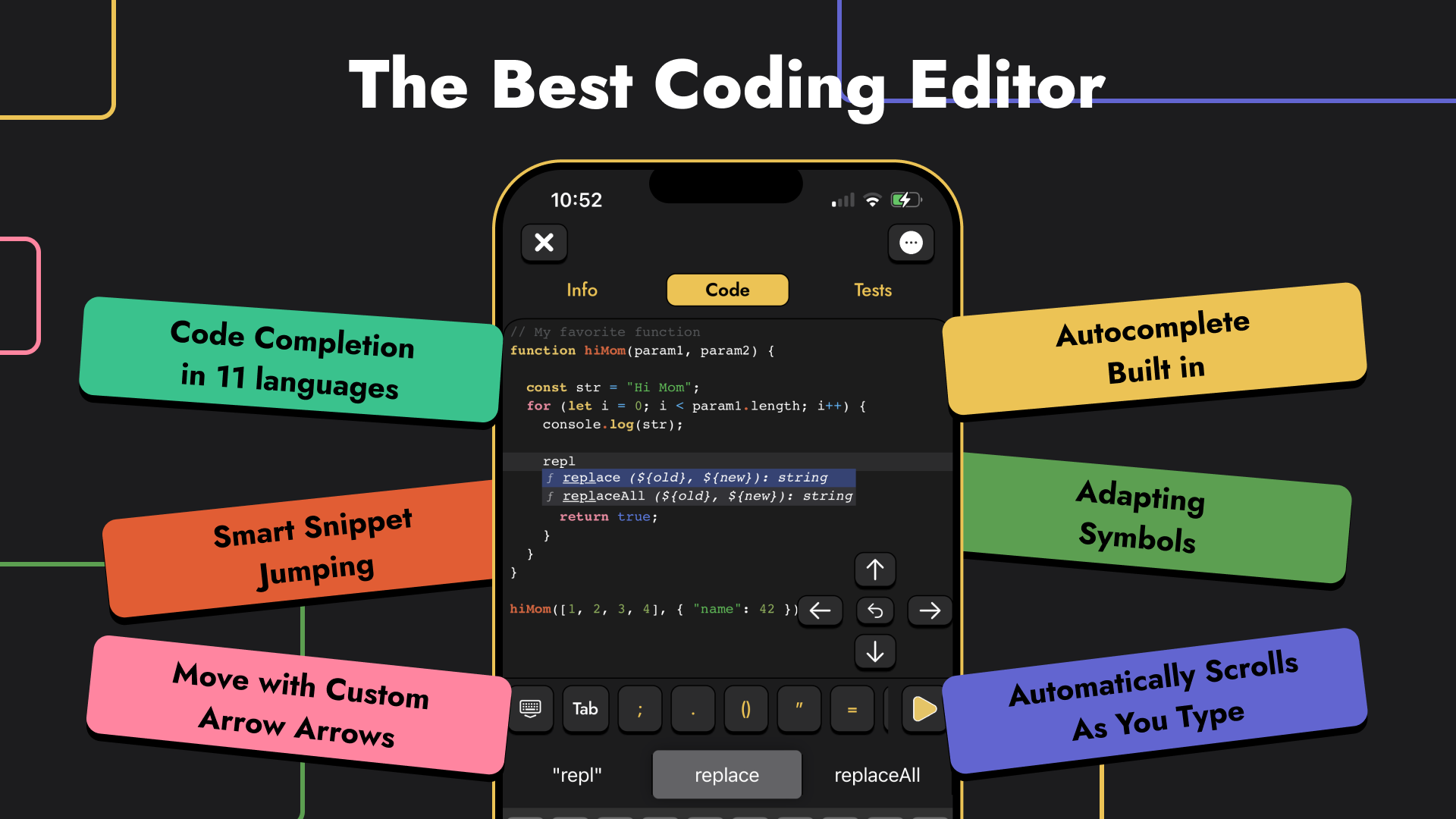CodenQuest Mobile Coding Editor