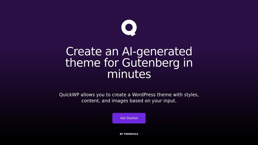 QuickWP Landing Page