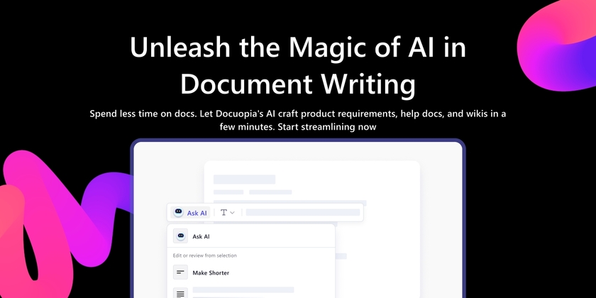 Docuopia Landing Page