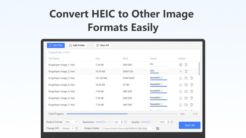 Kingshiper HEIC to JPG Converter Landing Page