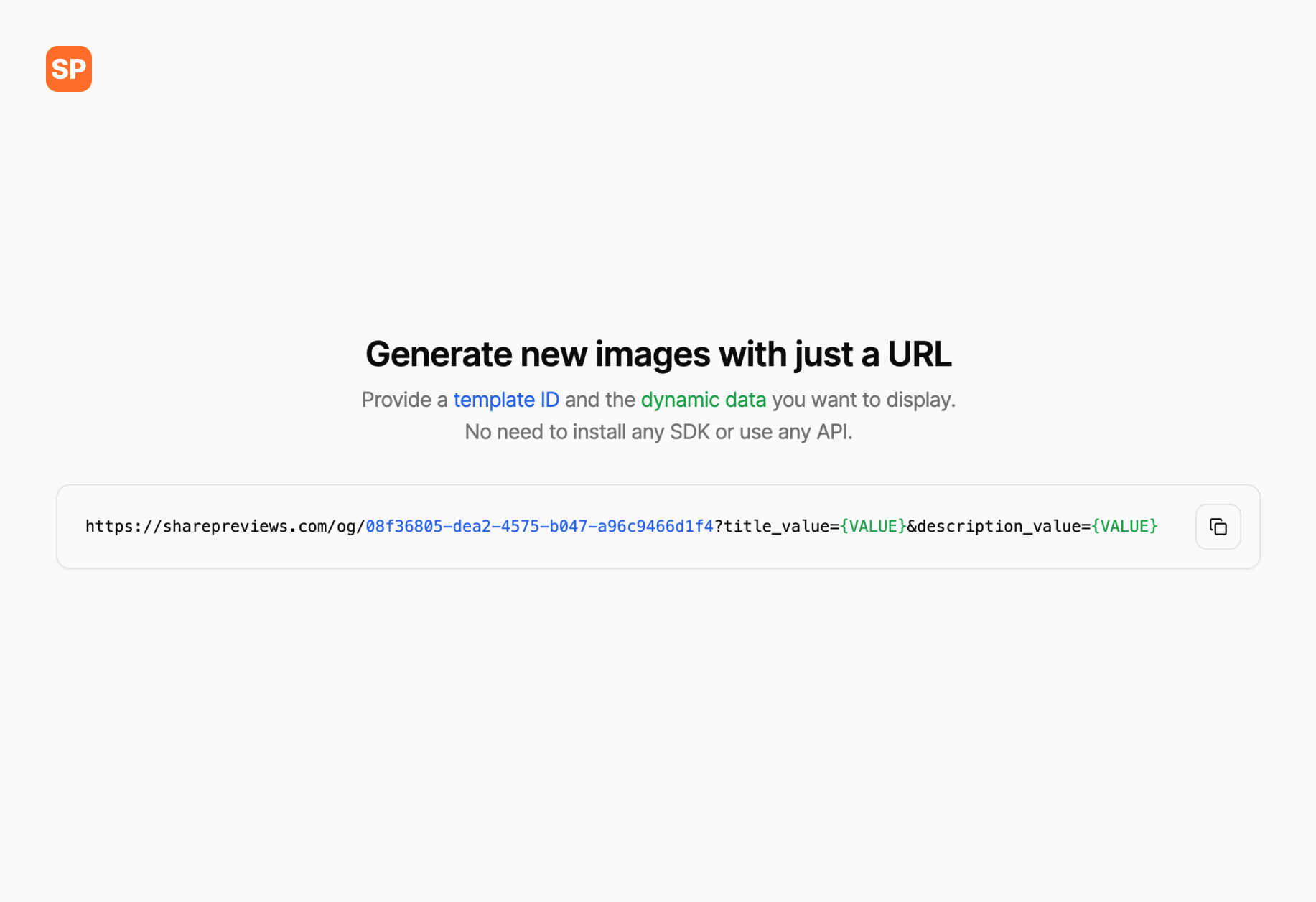 sharepreviews Generate new images with just a URL