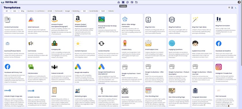 WriteAI.me Landing Page