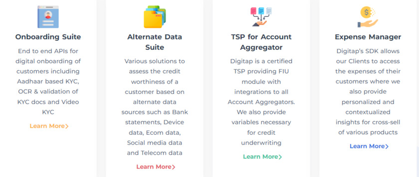 Digitap.AI Products
