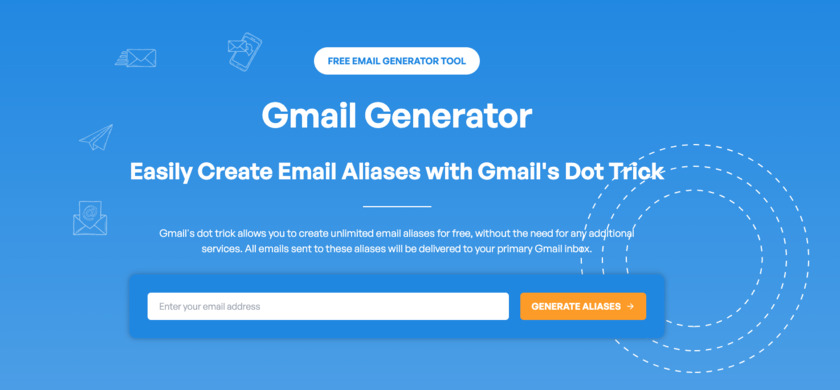 EmailTracker.cc Gmail Generator Landing Page