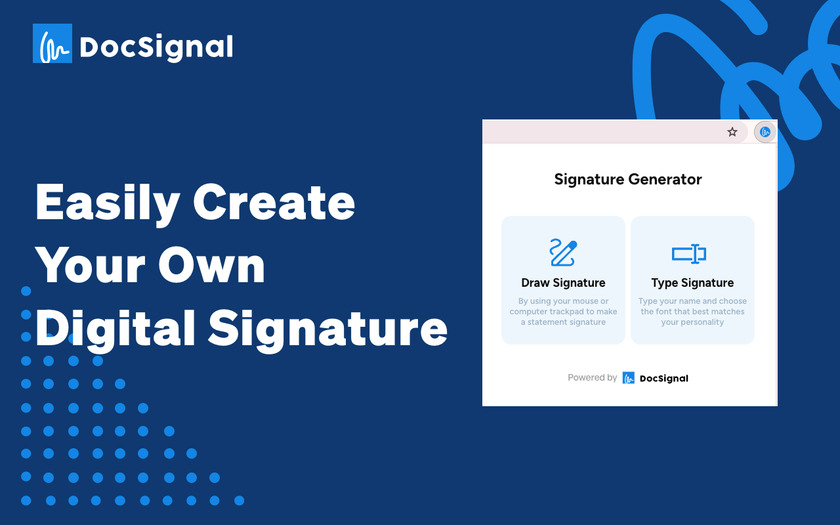 Signature Generator App Landing Page