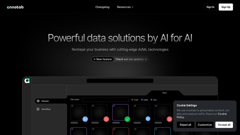 Annotab Studio Landing Page