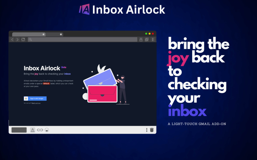 Inbox Airlock Landing Page