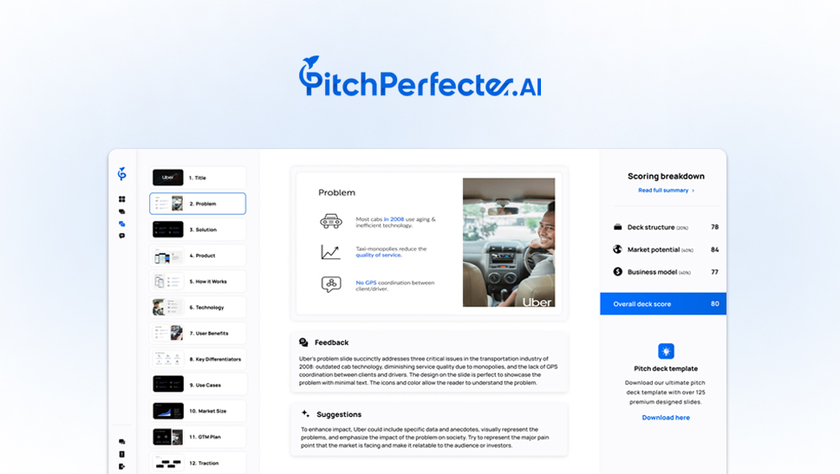 PitchPerfecter.AI Landing Page