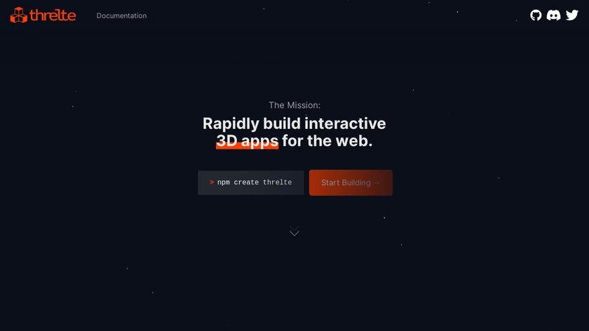 Threlte Landing Page