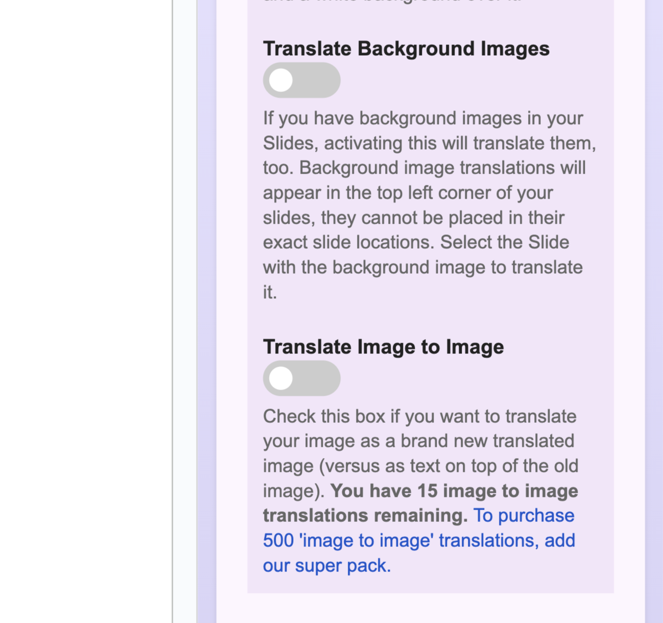 Slides Translator by Automagical Apps Image to Image Translations within Google Slides