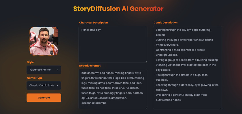 StoryDiffusion Landing Page