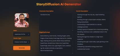 StoryDiffusion screenshot