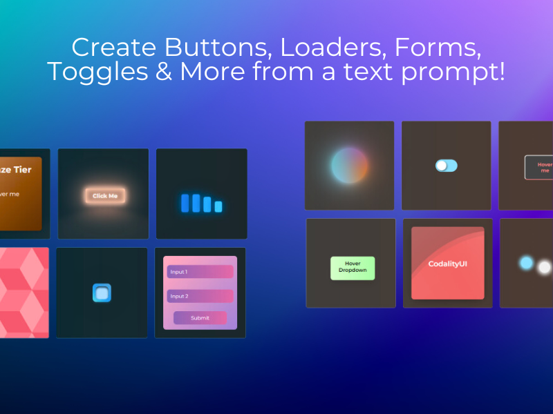CodalityUI Create Loaders, Buttons, Toggles, and More!