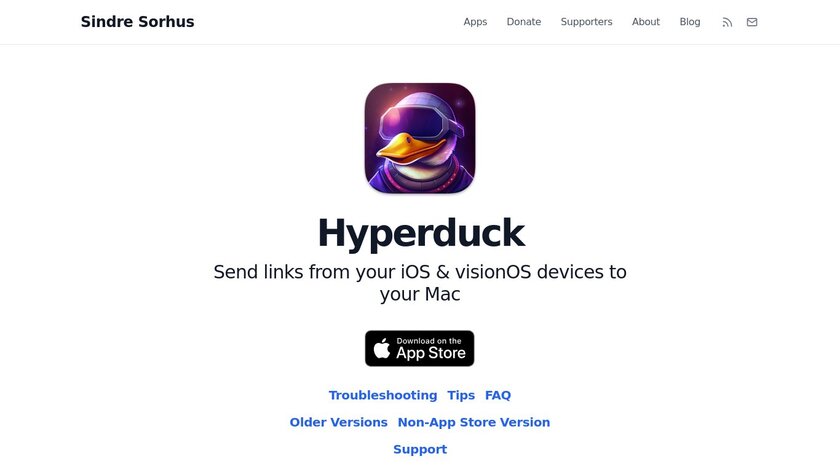 Hyperduck Landing Page