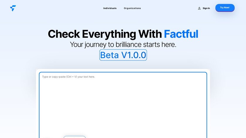 Factful.io Landing Page