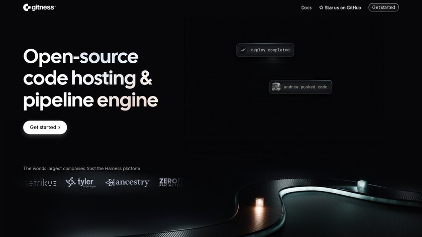 Gitness Landing Page
