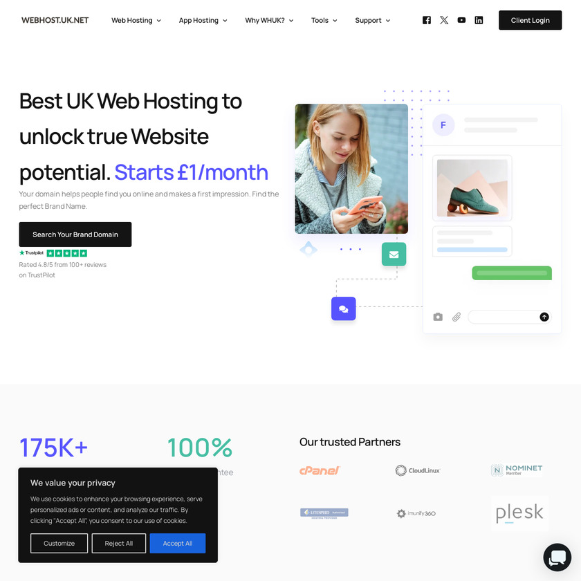 WebhostUK.Co.UK Landing Page