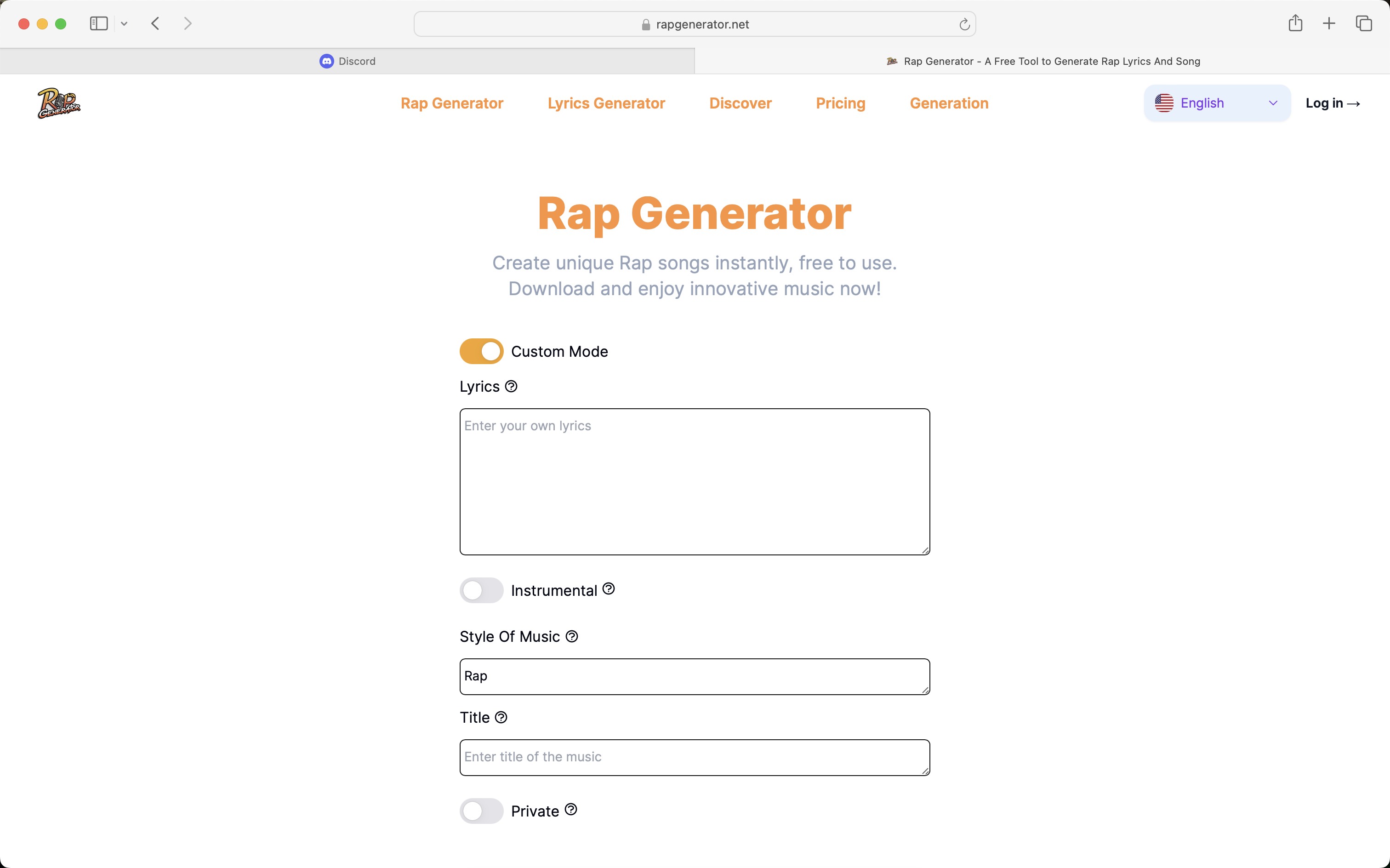 RapGenerator.net 