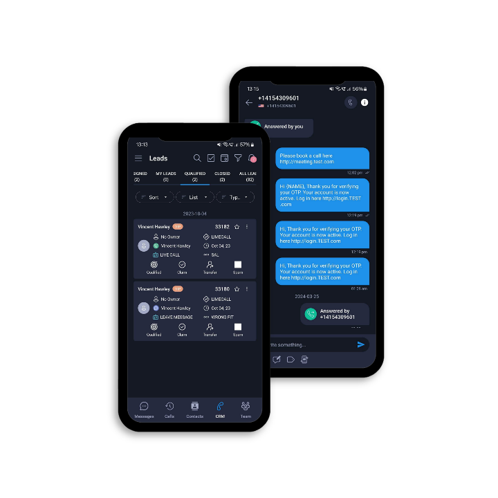 LimePhone.io Mobile Shared SMS Inbox for teams