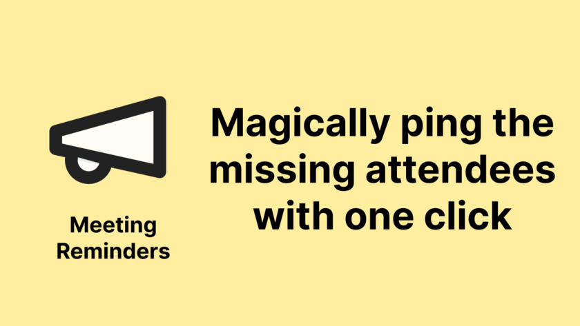 Meeting Reminders Landing Page