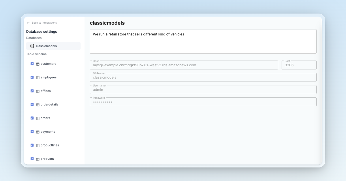 Datalynx AI DB Integration
