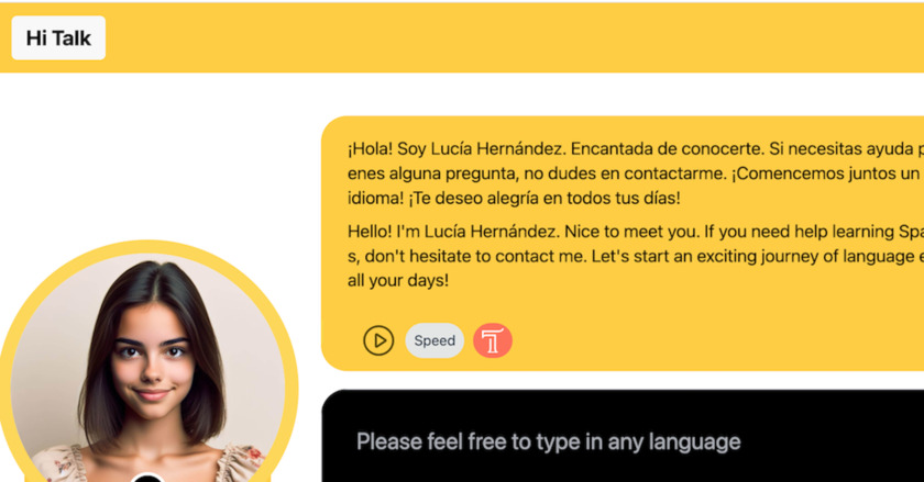 Hi Talk Landing Page