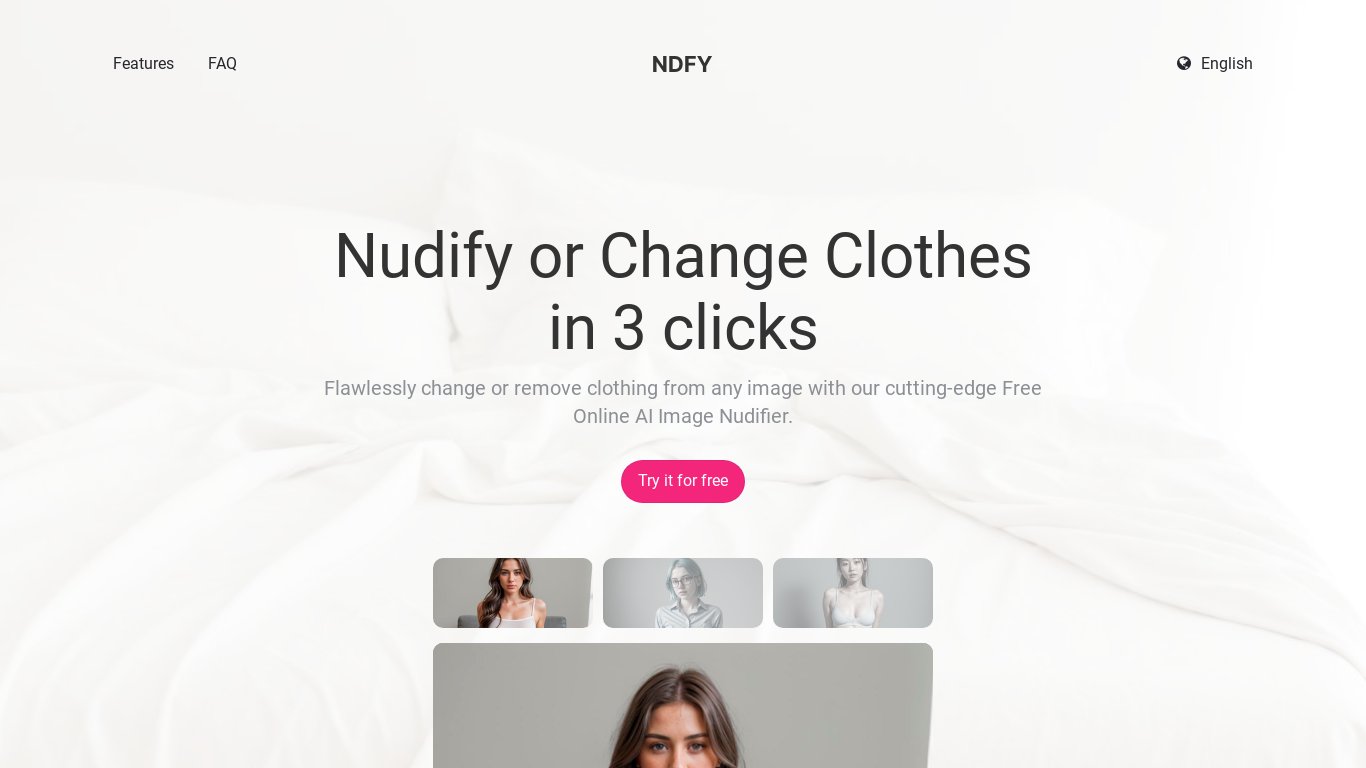 Nudify.biz Landing page